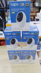 TP-Link Tapo C260 กล้องไวไฟ 4K 8MP AIตรวจจับใบหน้า เสียงหมาเห่า เห็นกลางคืน40ฟุต Pan/Tilt AI Home Security Wi-Fi Camera