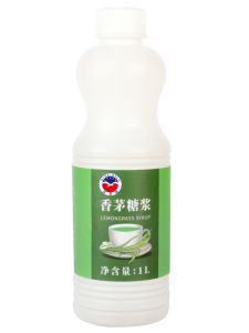 Lemongrass Syrup Handmade Lemon Tea Grass Flavor Condiment for Tea Shop 1000ml Packaging from Xiamen China Net Content 1L