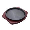 Cast Iron Frying Pan Steak Plate Chassis Iron Pan Commercial Rectangular Iron Dish Steak Frying Pan Tableware Suit. 