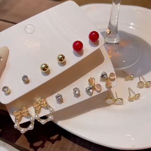 HKOU JEWELRY-Anting Titanium Wanita Anti Karat Lapis Emas Aksesoris Fashion Korea Anting Anti Luntur Perhiasan Murah A-102