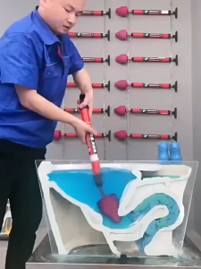 Toilet Plunger with High-Pressure Piston Action - Pink High Pressure Drain Unblocker