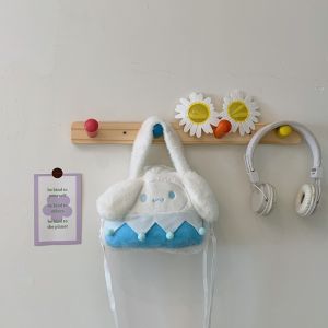 กระเป๋าถือขนสัตว์แฟชั่นสำหรับผู้หญิง กระเป๋าสะพายข้างแบบสะพายไหล่ข้างเดียว กระเป๋าสะพายข้างแบบมีสายรัด กระเป๋าสะพายข้างแบบลำลอง