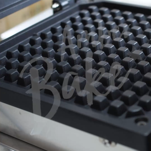 🥐🧇 เครื่องทำครอฟเฟิล Croffle 🧇🥐 (รุ่นมีช่องระบายน้ำมัน) เตาทำขนม ระบบไฟฟ้า AMB-0522