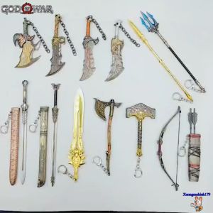 Mô hình Kratos God Of War Ragnarok Blade of Chaos Norse  Exile Draupnir Thor Mjolnir Leviathan Poseidon Freya Ingrid