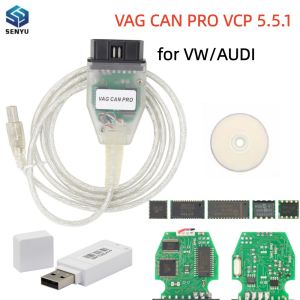 VCP VAG Can Pro 5.5.1 USB Dongle OBD OBD2 for VW for AUDI Car Diagnostic Cable VCP Scanner Auto Tool For Can Bus VAG K-line UDS