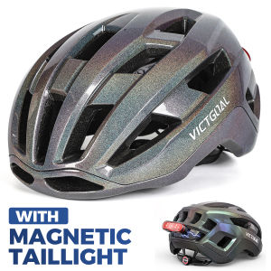 VICTGOAL Road Bike Helmet for Men Women Magnetic Tail Light LED Lightweight Bicycle Helmet Electric Scooter MTB Cycling Helmets