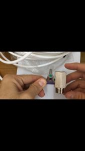 Coway Water Feed Adapter Stainless Steel Water Filter Joint Fitting Valve Stopcock Coway Valve 1/2 inch to 1/4 Filter Hose