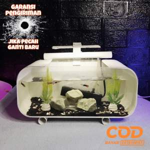 AKUARIUM MINI MODEL SEMI AQUASCAPE ESTETIK