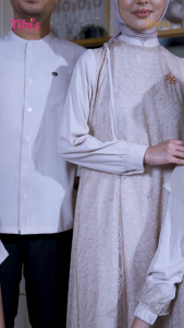 TERMURAH SARIMBIT GAMIS NIBRAS FARDIA BEIGE TERBARU KEKINIAN SPESIAL LEBARAN 2026 KONDANGAN & HANGOUT