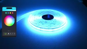 10M 20M Tuya Zigbee 3.0 COB RGB+CCT LED Strip 24V Dimmable Room Liner Light RF Touch Remote Control for Alexa Google Assistant