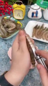 Dụng cụ bóc vỏ tôm tiện dụng dụng cụ lột vỏ tôm 2 đầu đồ lấy chỉ tôm làm lòng gà đánh vảy cá đa năng tiện dụng đồ bóc vỏ tôm