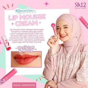 LIP MOUSSE CREAM SR12 LIPSTIK TAHAN LAMA SUPER SOFT