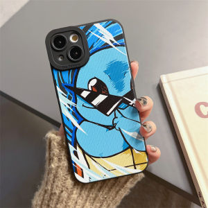 Cartoon Pokemon Duck Phone Case for 14Plus 12ProMax Silicone Soft 15 Anti-Fall Men 16Max Pikachu Protective Cover 13Mini Ghost 11Turtle