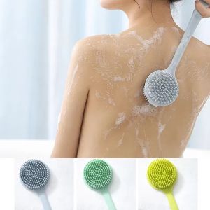Exfoliating Shower Massage Scraper Bathroom Non-slip Bath Mat Back Massage Brush Silicone Foot Wash Body Cleaning Bathing Tool