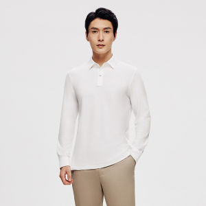 KALTENDIN | Combed Cotton Long Sleeve Polo Shirt