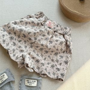 Summer Casual Cotton Shorts for Girls New 2025 Washed Cotton Kids Summer Wear Dream Xiaoxiang Beibei Brand Casual Style