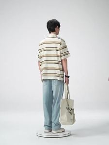 CAMEL | Retro Striped Loose Breathable Summer T-Shirt