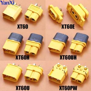 2pcs XT60 XT60E XT60H XT60PW XT60UH Male Female Gold-plated Banana Connector Plug For RC Lipo Lithium Battery Aircraft Model