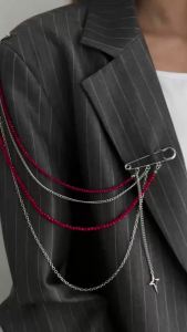 Ingemark | Ingemark New Personality Crystal Beads Tassel Pendant Brooch Women Men Multi-layer Creative Fashion Suit Jewelry Gifts 2026 New