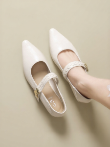 Josiny | Shallow Mary Jane Shoes Comfortable Block Heels