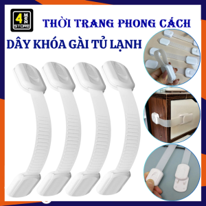 Khóa An Toàn Chống Mở Tủ Ngăn Kéo Cho Bé – Dây Khóa Dán Tủ Lạnh Cửa Bàn Kệ Chống Kẹt Tay Trẻ Em Tiện Lợi / Khóa Cài Ngăn Kéo Tủ Đồ Đa Năng - Chốt Cài Cố Định  Chốt Chặn Cửa  Chốt An Toàn
