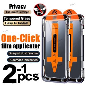 1-2PCS Easy Install Privacy Screen Protector For Samsung A36 5G A35 A34 A26 A25 A24 A32 A31 A23 A22 A21S A30 Anti-Spy Glass Film