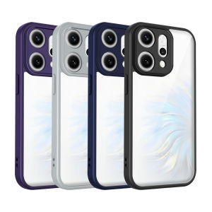 For Oppo Reno 14 CPH2737 Case Air Cushion Shockproof Silicone Bumper Clear Matte Back Cover Hard Phone Case for Oppo Reno14 5G