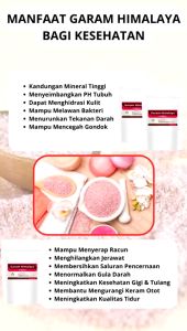 Home Kimia Garam Himalaya Halus Himalaya Salt Pink / Himalaya Salt Organic Original Murni 500 Gram