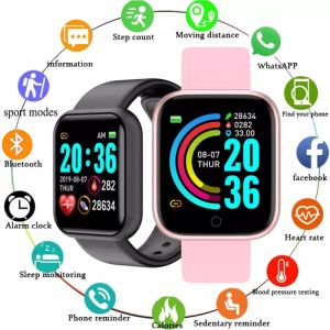 Y68 Multifunctional Smart Watch Men Women Bluetooth Connected Phone Music Fitness Sports Bracelet Sleep Monitor Waterproof Bluetooth Smart Watch