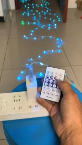 dây led hạt gạo 10m trang trí siêu đẹp nháy theo nhạc chống nước chống va đập khiển qua aap điện thoại