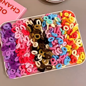 Cute Kids Hair Accessories Set Colorful Hair Ties and Towel Rings-CSW1001