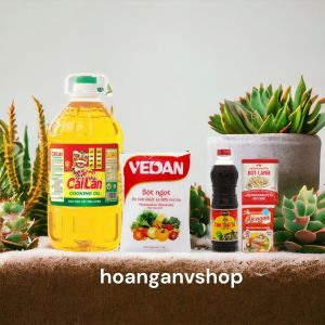 Combo 1c Dầu ăn Cái Lân 5 lít 1gói Bột Ngọt Vedan 1kg Hạt Nhuyễn - Tặng 1c Nước Tương 500ml 1gói Bột Canh 190gr 1gói Hạt Nêm 55gr