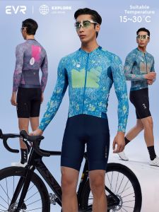 evr | Elastic Breathable Sunscreen Moisture Wicking Quick Dry Cycling Jersey