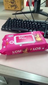 ทิชชูเปียกหมีสตรอเบอร์รี ทิชชู่เปียกเด็ก กระดาษทิชชู่เปียก ทิชชูเปียก Baby Wipes ผ้านุ่มชุ่ม