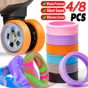 YESPERY 4/8PCS Luggage Wheels Protector Silicone Wheels Caster Shoes Travel Luggage Suitcase Reduce Noise Wheels Cover Accessories
