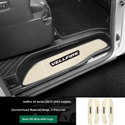 HONGSHENGBAILI | Custom Faux Cashmere Floor Mats for Toyota Alphard 40 & 30 Series Second Row