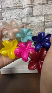 Jepitan Wanita Motif Bunga Kamboja Ukuran Mini Kecil 5CM Isi 6 Pcs Gaya Korea Terbaru