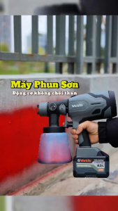 HOT Súng Máy phun sơn Mini Dùng pin WORKFIX WF-SG800ML 650ml/p Bình 800ml Sơn Nước Và Sơn Dầu