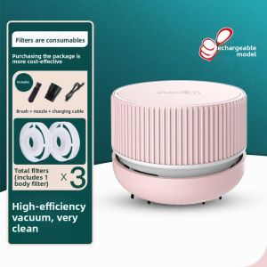 MUJUEAO | Portable Intelligent Mini Desktop Vacuum Cleaner for Keyboard and Eraser Shavings
