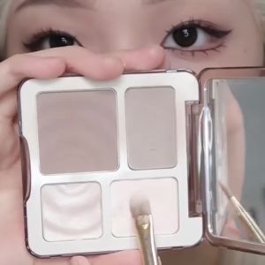 JUDYDOLL Highlight & Contour Palette Natural Long-lasting Waterproof Eyeshadow Concealer 9g Two-color Matte Brightening Three-dimensional
