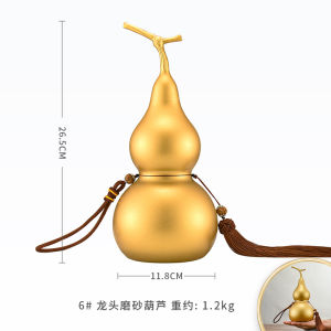 จี้สีทองแบบเปิดหัวสุนัขบิลลี่ ตกแต่งบ้าน สไตล์จีนใหม่ วัสดุสังกะสี พลั่ว ตกแต่งห้องนั่งเล่น สไตล์จีนโบราณ