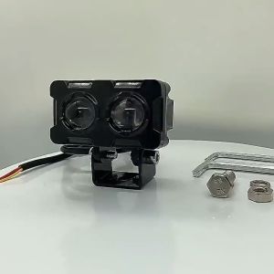 2PCS Lampu Tembak Lampu Sorot 2 Mata SQL Lampu Tembak LED Laser SQL OWL Lampu Tembak Laser LED D3 SQL 2 Mata Putih Kuning