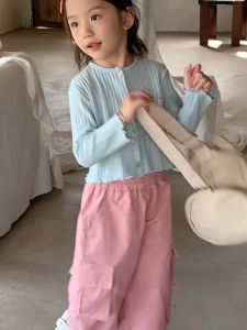 เสื้อแขนยาวเด็กผู้หญิง ขนาด 80-150 เซนติเมตร เสื้อคลุมเด็ก ใส่กันแดดกันลมกันหนาว