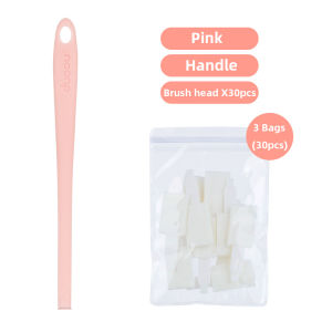 WIKHOSTAR 10/30pcs Disposable Crevice Cleaning Brush Tool Kit  Disposable Toilet Brush Multifunctional Gap Corner Cleaning Brush