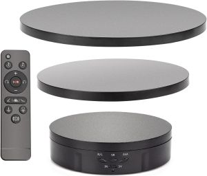 3 in 1 Rotating Display Stand 5V Electric 360 Degree Turntable with Remote Control for Photography and Video Shows