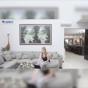 GREE AC Inverter 1/2 PK  - GWC-05F1(S) F1 series - Dengan Teknologi Inverter G+ Terbaru - White Pearl -  UNIT ONLY [INDOOR+OUTDOOR ]