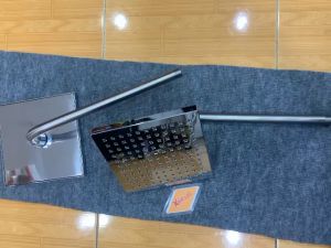 Bát sen tắm đứng gắn tường vuông 20x20 cm KAG-BS43 Sen tắm hồ bơi ngoài trời có cần nối và đầu sen phun mưa tia nước đều thiết kế mới thời trang sang trọng tuyệt đẹp