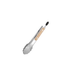 Leeseph Stainless Steel Food Tongs Heavy Duty Kitchen Tongs with Wooden Handle for Cooking Grilling and BBQ 7-16 Inch Length