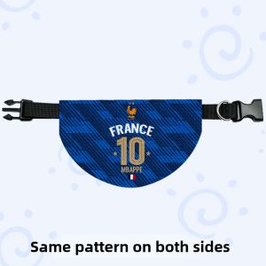 LEXI | Pet Saliva Towel Mbappé France Team Design Triangle Scarf