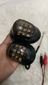 ไฟเลี้ยวLED ทรงหลังเต่า สามเหลี่ยม ไฟเลี้ยวแต่ง มอเตอร์ไซด์ กันน้ํา ราคาต่อคู่ (0079)